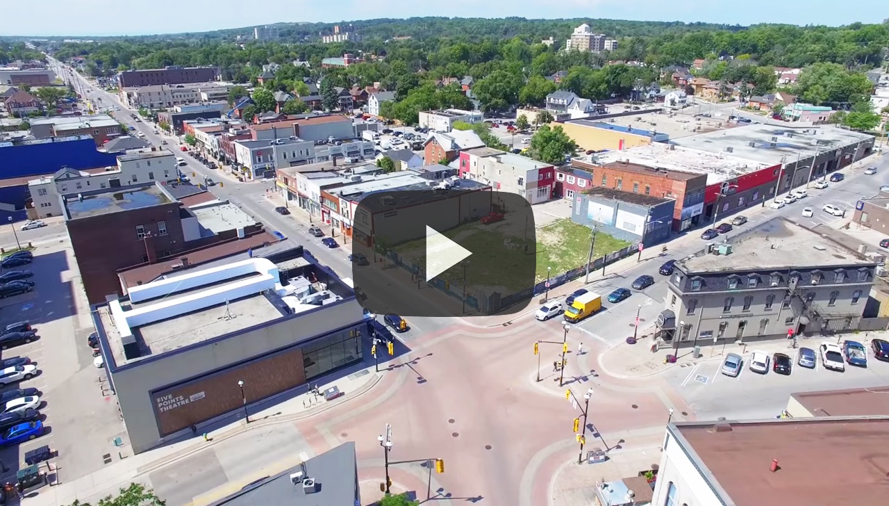 Downtown Barrie Aerial Video